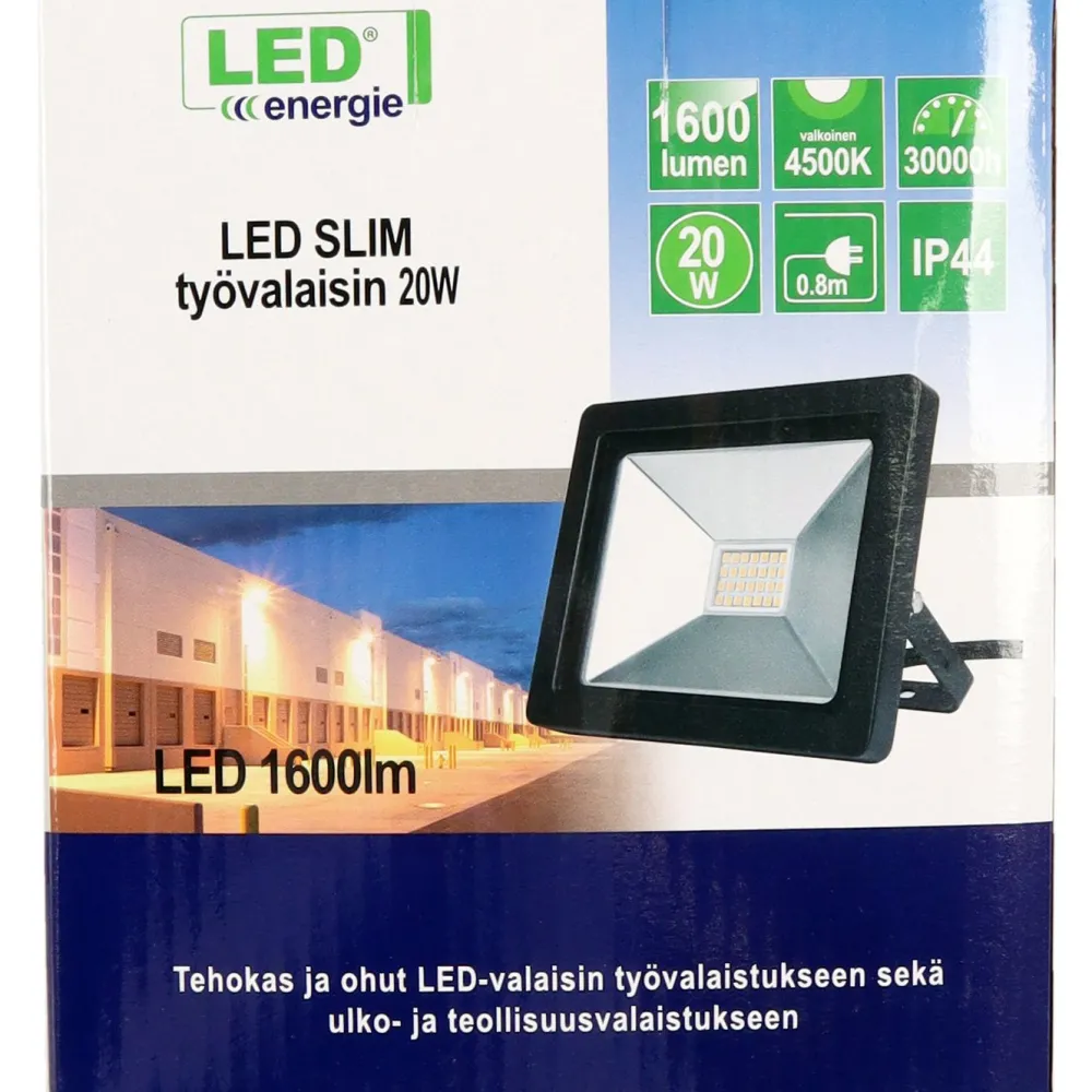 Sale LED-valonheitin Slim, 20W, 2000lm, 4500K Valonheittimet