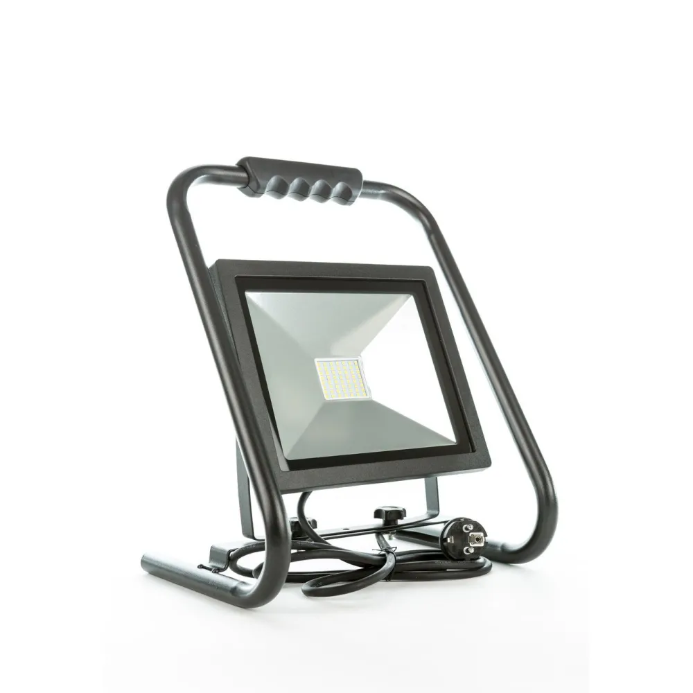 LED-valonheitin Slim, 50W, H-jalustalla, 4000lm, 4500K, IP44*LED Energie Discount