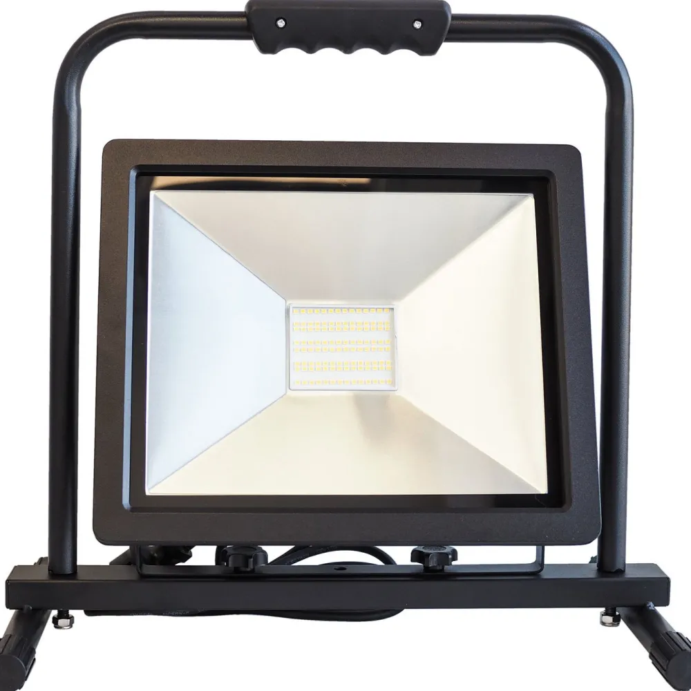 LED-valonheitin Slim, 100W, H-jalustalla, 8000lm, 4500K, IP44*LED Energie Discount
