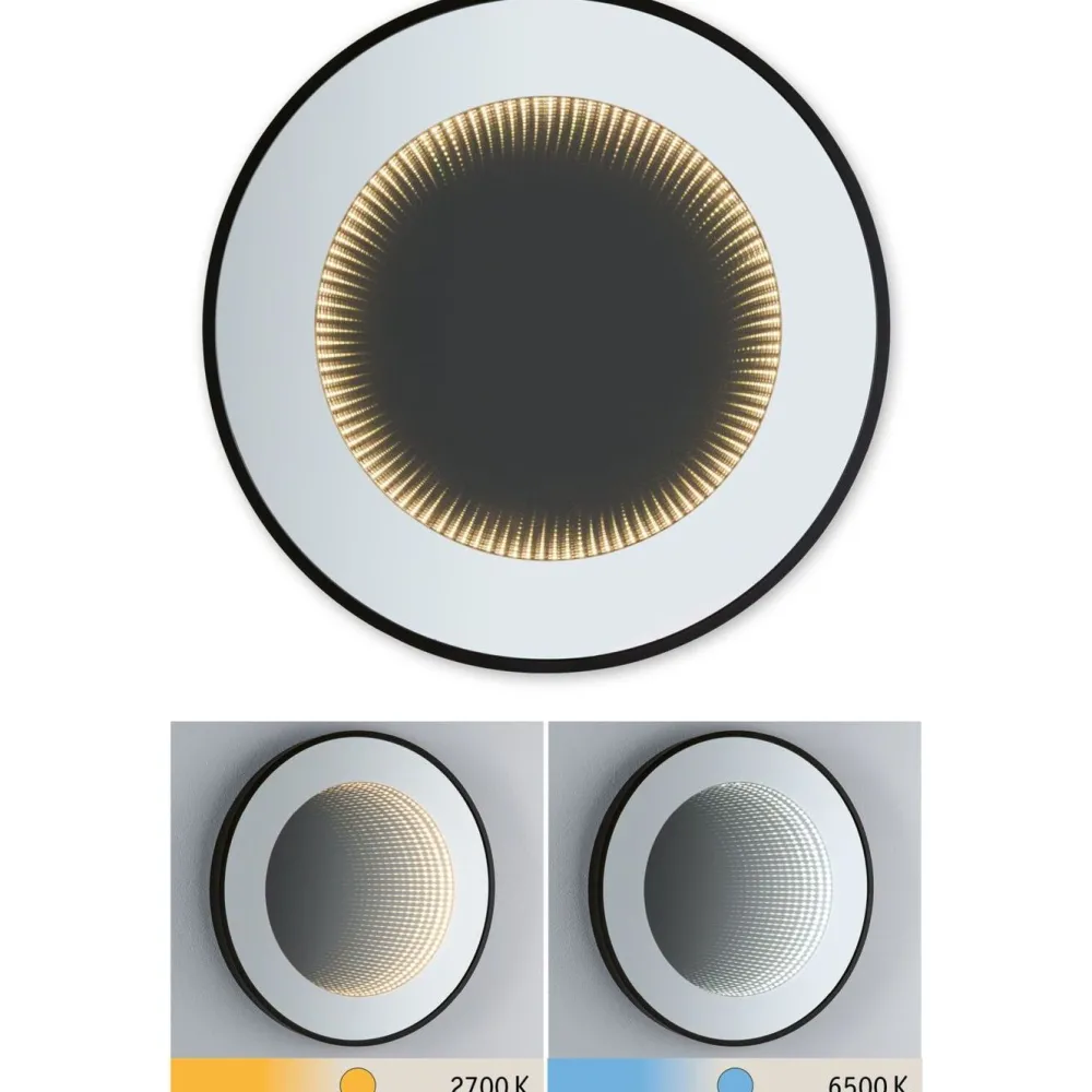 LED-valopeili Miro Ø50cm IP44 70lm 11.5W mattamusta*Paulmann Hot