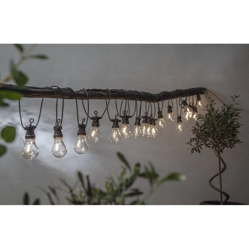 LED-valosarja Circus Filament 20-osainen 855cm musta*Star Trading Best