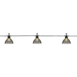 Outlet LED-valosarja Circus Shade 12-osainen 495cm harmaa Jouluvalot Ja Koristevalot