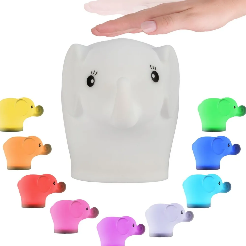 Outlet LED-yölamppu Pauleen Elephant, RGBW+, valkoinen Lasten Valaisimet|Yövalot