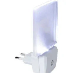 Outlet LED-yölamppu 357-11 75x63x114 mm 0,5W huurre pistotulpalla + hämäräkytkimellä Yövalot