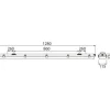 LED-yleisvalaisin Generic IP65 2x18W 1280mm valkoinen*Airam Outlet