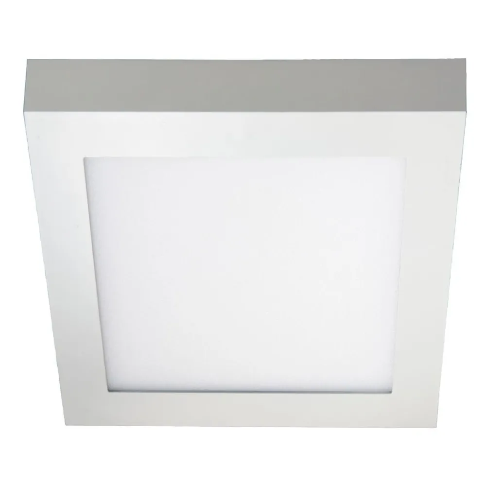 LED-yleisvalaisin Kubo II 225, 15W/830, 225x225x42mm, himmennettävä, IP20, valkoinen/opaali*Airam Outlet