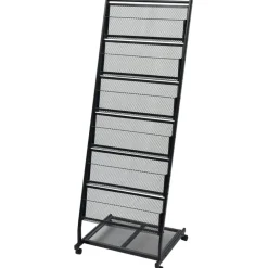 Lehtiteline 47,5x43x133 cm musta a4*FinePRICE Hot