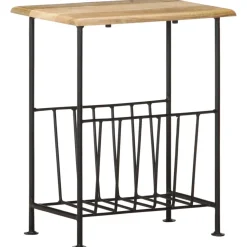 Lehtiteline 40x30x50 cm täysi mangopuu (86465)*FinePRICE Best
