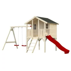 Clearance Leikkimökki Toby sis.keinusetin 2,1 m² Leikkimökit