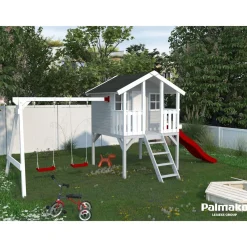 Clearance Leikkimökki Toby sis.keinusetin 2,1 m² Leikkimökit