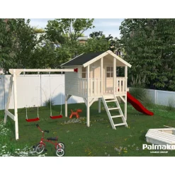 Clearance Leikkimökki Toby sis.keinusetin 2,1 m² Leikkimökit