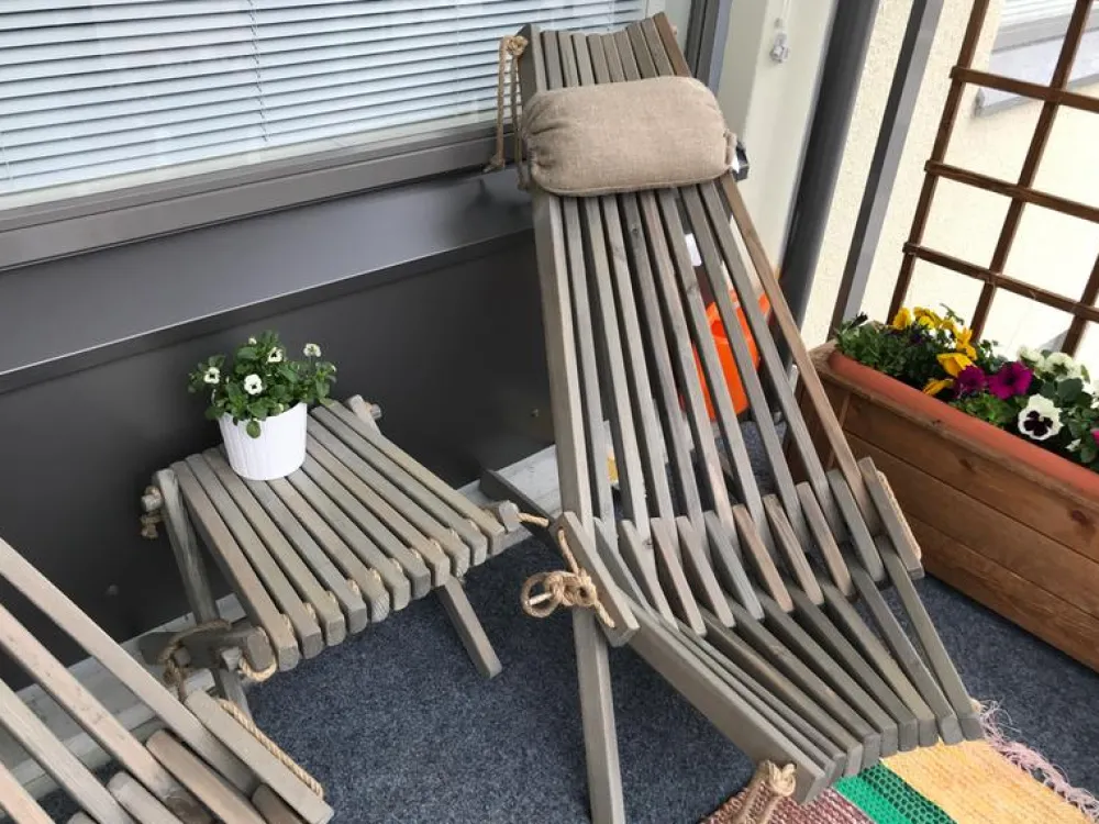 Lepotuoli Ekotuoli mänty harmaa*EcoFurn Clearance