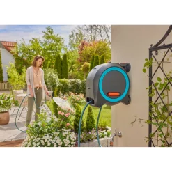 Letkukela Dual Manual M 20 m seinäkiinnitys / siirrettävä*Gardena Outlet