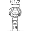 Letkuliitin 223012 G1/2X19 mm kromi Hanavarusteet Ja -Liittimet