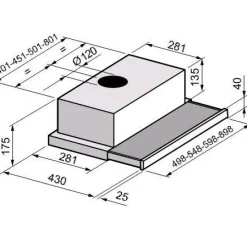 Liesikupu Greentek TEL601WM 60 cm teräs*Fabita Discount