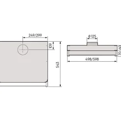 Liesikupu FHV-8306-W 50cm/60cm valkoinen*Savo