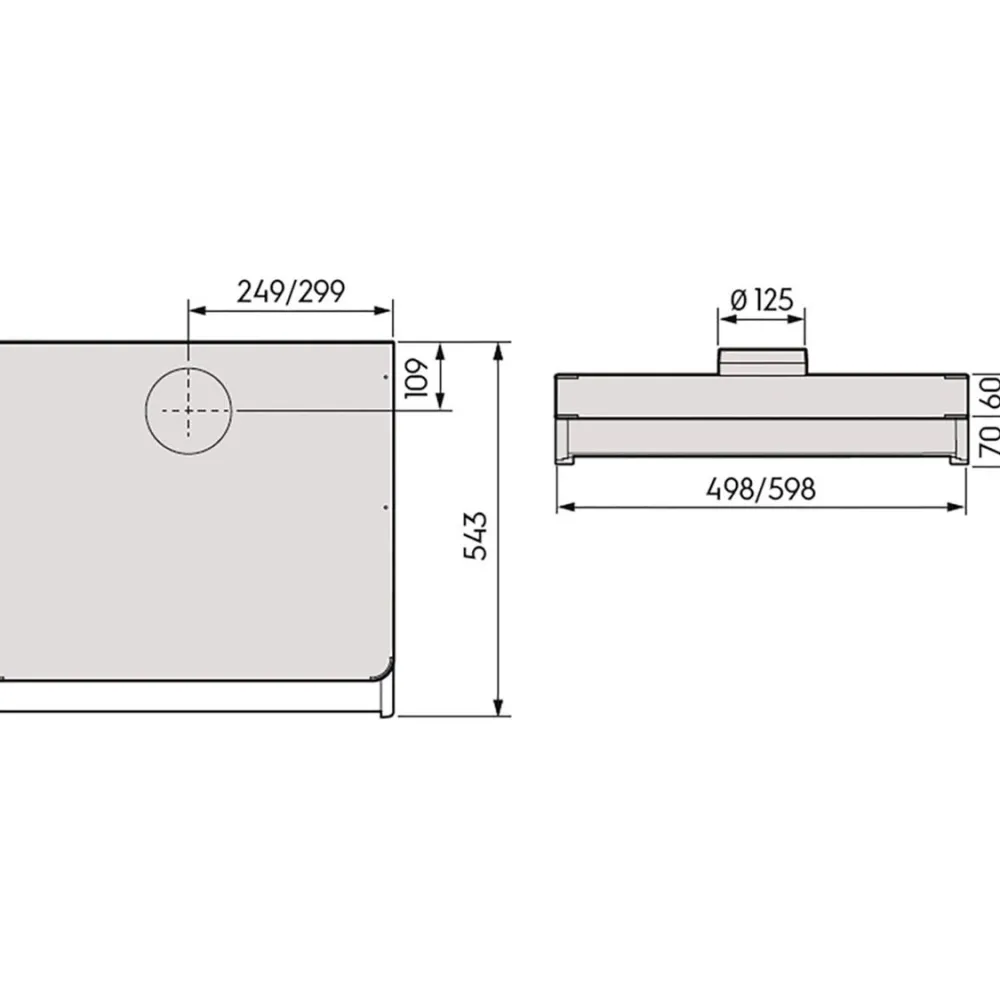 Liesikupu FHV-8306-W 50cm/60cm valkoinen*Savo