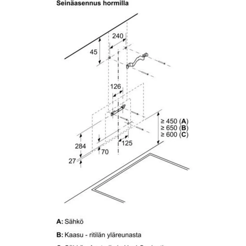 Hot Liesituuletin Serie 4 DWK67FN60 60cm musta Liesituulettimet|Liesituulettimet Moottorilla