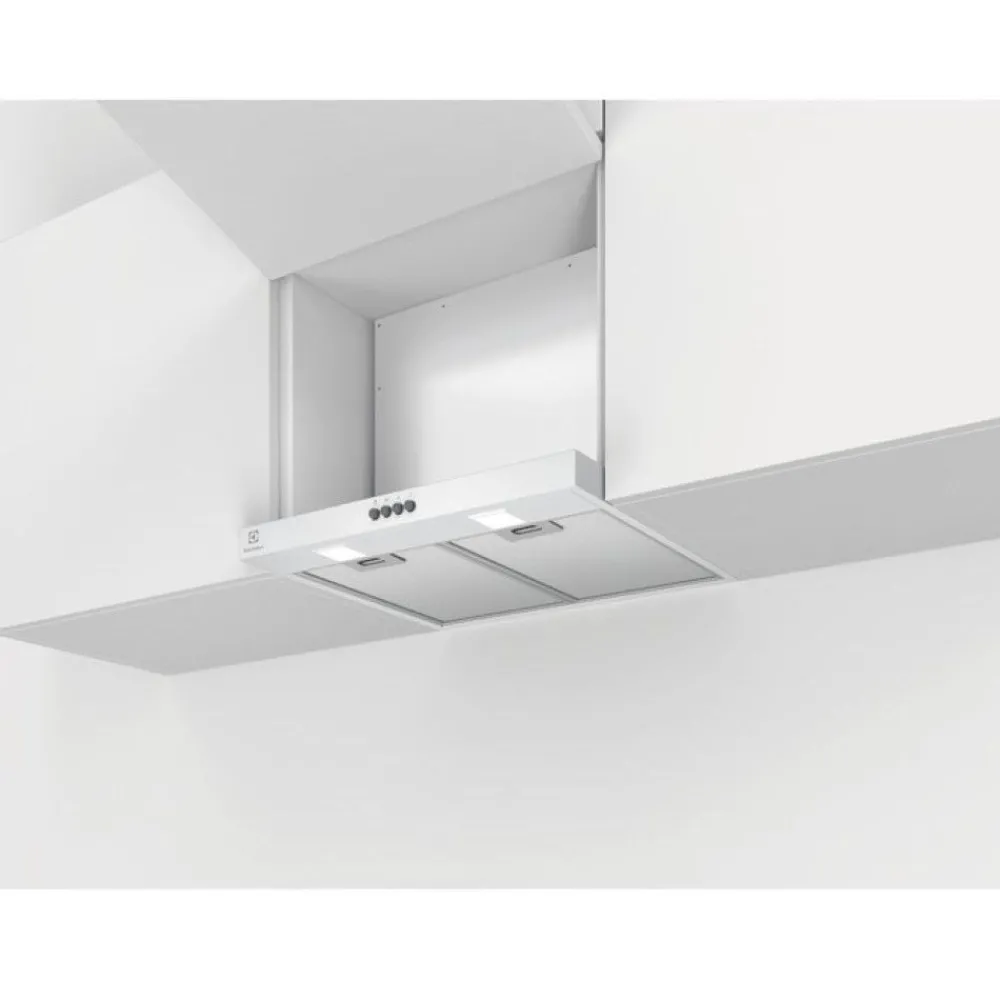 Discount Liesituuletin LFG337W, 70cm, integroitava, valkoinen Liesikuvut Ilman Moottoria