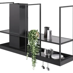 Liesituuletin T-Shelf omalla moottorilla musta*Faber Sale