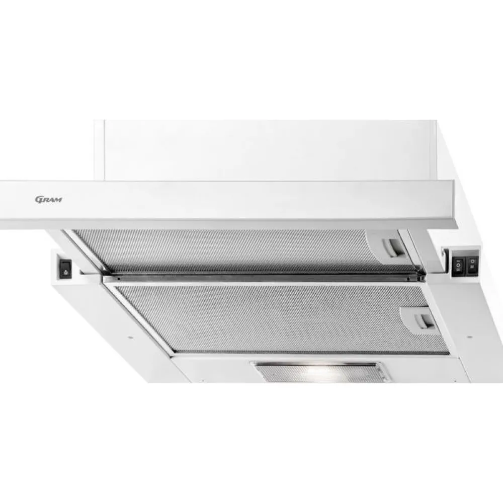 New Liesituuletin EFU 503-90 50cm valkoinen Kalusteisiin Asennettavat Liesituulettimet|Ulosvedettävät Liesituulettimet