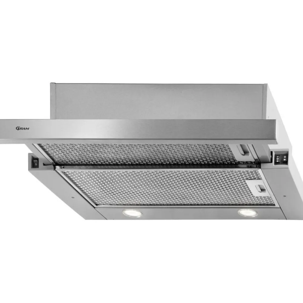 Clearance Liesituuletin EFU 604-90 X 60cm teräs Kalusteisiin Asennettavat Liesituulettimet|Ulosvedettävät Liesituulettimet