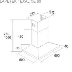 Liesituuletin Texaline 60 seinälle rst*Lapetek New