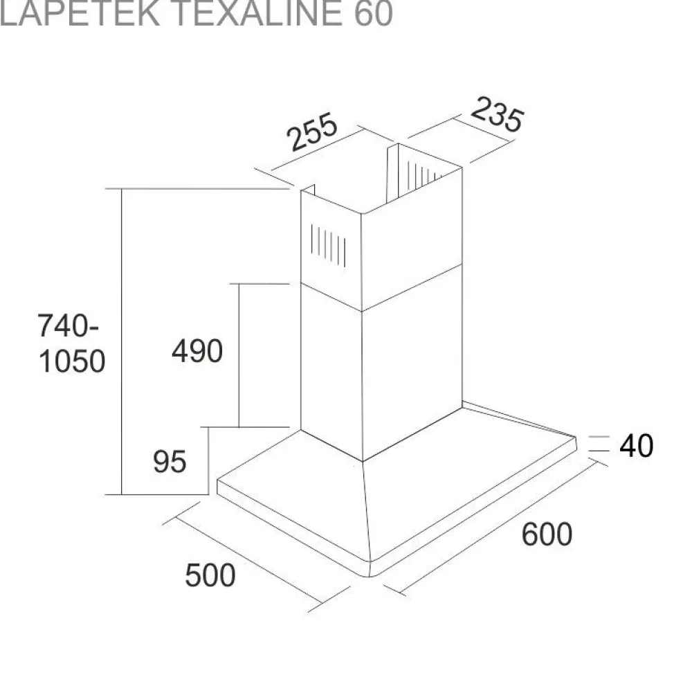 Liesituuletin Texaline 60 seinälle rst*Lapetek New