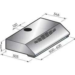 Liesituuletin F-1205-W, 50cm, valkoinen*Savo Outlet