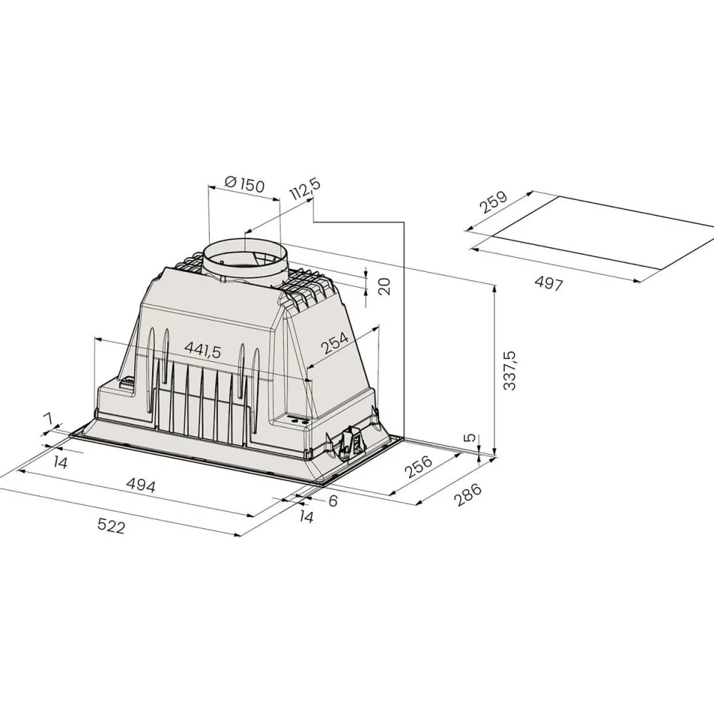 Liesituuletin G-3705-S 52cm rst*Savo Clearance