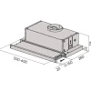 Liesituuletin P-2406-W 60 cm valkoinen Liesituulettimet|Liesituulettimet Moottorilla