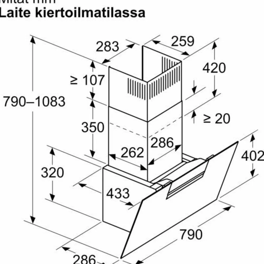 Discount Liesituuletin iQ300 LC87KFN60 80cm musta lasi Liesituulettimet|Liesituulettimet Moottorilla