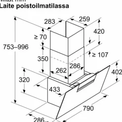 Discount Liesituuletin iQ300 LC87KFN60 80cm musta lasi Liesituulettimet|Liesituulettimet Moottorilla