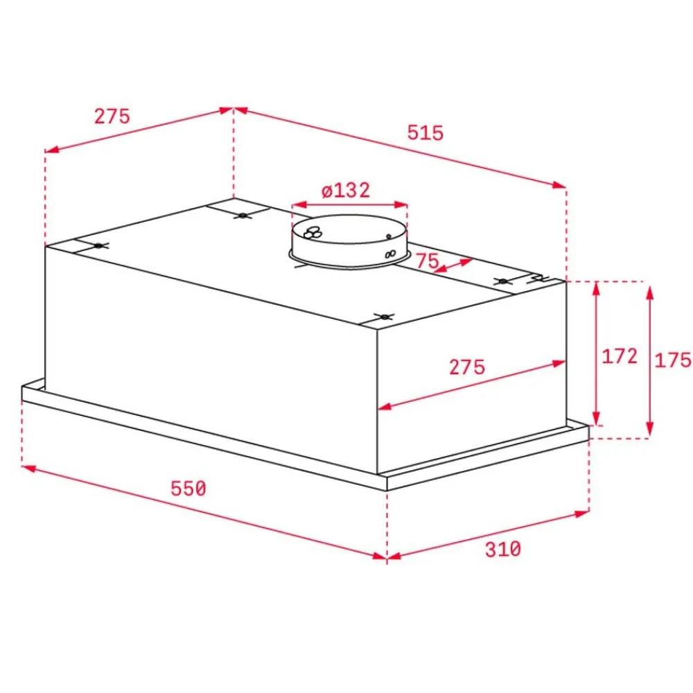 Liesituuletin GFG-2, 55cm, valkoinen Liesituulettimet|Liesituulettimet Moottorilla
