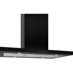 New Liesituuletin Harwich II 900mm kattoon moottorilla musta Saarekeliesituulettimet