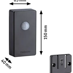 Liike- ja hämärätunnistin Plug & Shine, Smart Home Zigbee 3.0, 4.8V, antrasiitti*Paulmann Online