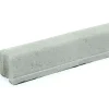 Liimattava reunakivi suora 1000x130x120 mm sileä harmaa*Rudus New