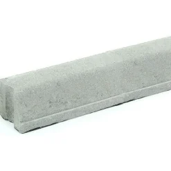 Liimattava reunakivi suora 1000x130x120 mm sileä harmaa*Rudus New