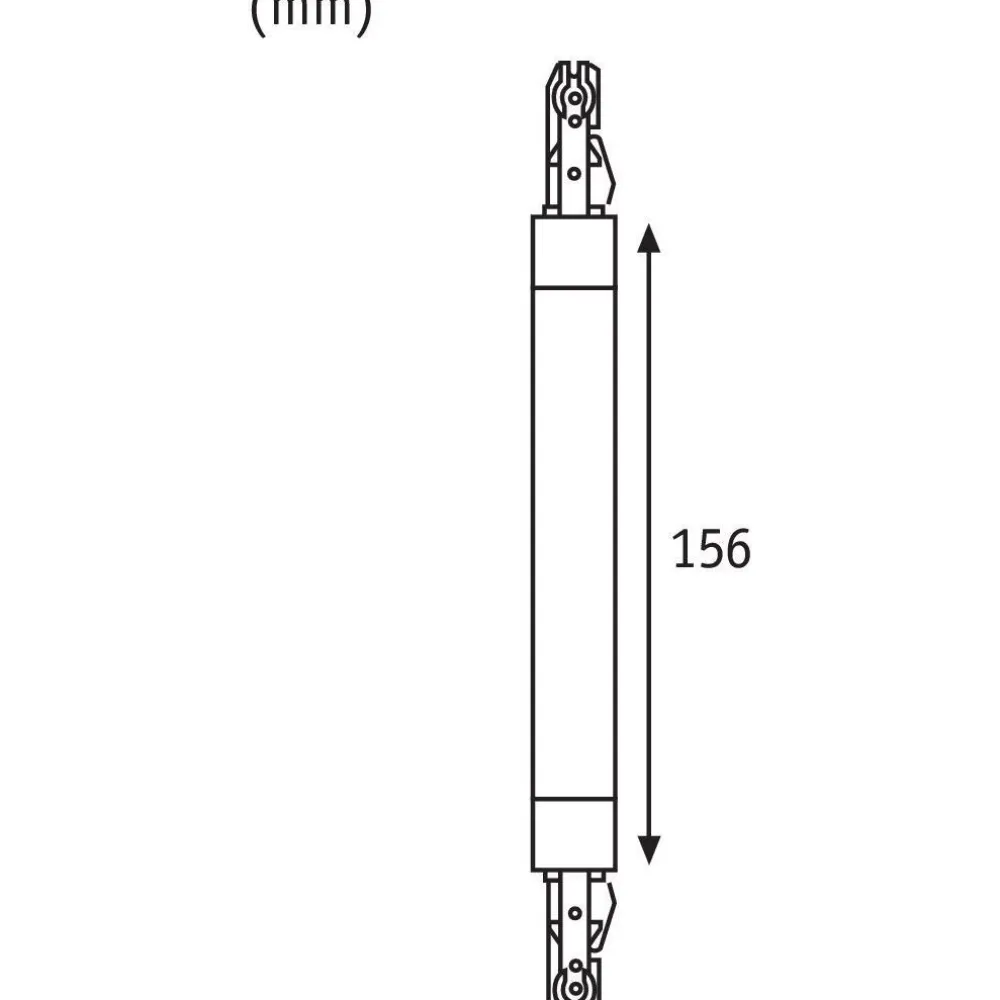 Liitin URail Connector Flex II, 227x18mm, eri värejä*Paulmann Discount