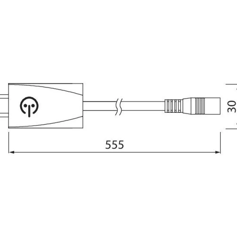 Liitosjohto tunnistimella Linear LED -valaisimille 500 mm*Airam Outlet