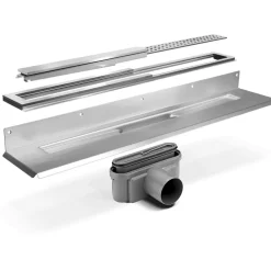 Linjalattiakaivon vaakakaivo 1411, vesilukolla, Ø75mm*Unidrain Outlet