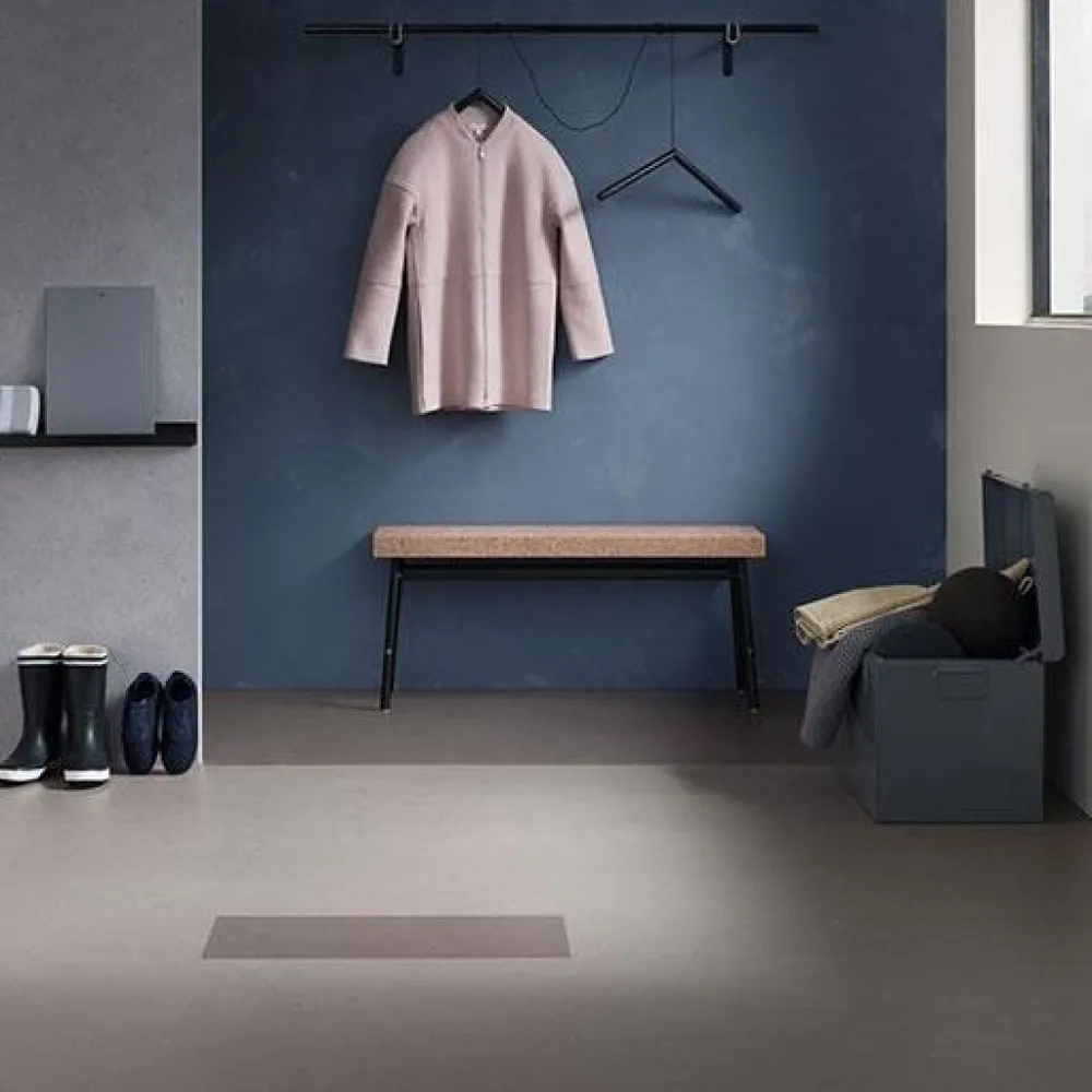 Linoleumilaatta Marmoleum Click Orbit 30x60 cm vaaleanruskea harmaa*Forbo Outlet