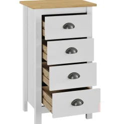 Outlet Lipasto hill range valkoinen 46x35x80 cm täysi mänty Lipastot