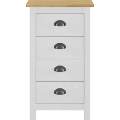 Outlet Lipasto hill range valkoinen 46x35x80 cm täysi mänty Lipastot