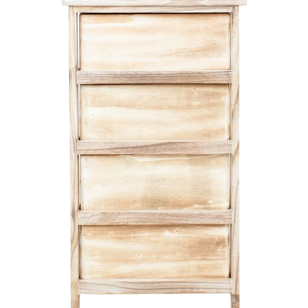 Lipasto KASEKE 4 säilytysosalla 40x29x73 cm, luonnonväri, beige Lipastot