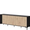 Lipasto MERCI 200 4D, musta/beige (2163)*Nomla