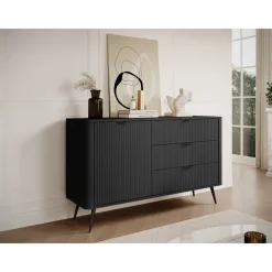 Lipasto 1D3S LANTE, 82x138cm, musta*Nomla Outlet