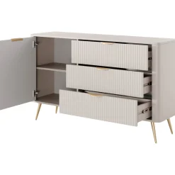 Lipasto 1D3S LANTE, 82x138cm, musta*Nomla Outlet
