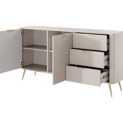 Lipasto 2D3S LANTE, 82x164cm, musta Lipastot