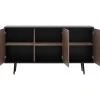Lipasto K3D PINELLI PN01, 80x150cm, musta/ruskea*Nomla Discount